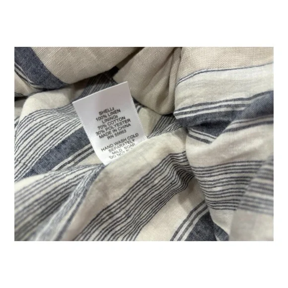 Women's Medium Beige Linen Blazer - Picture 6 of 9